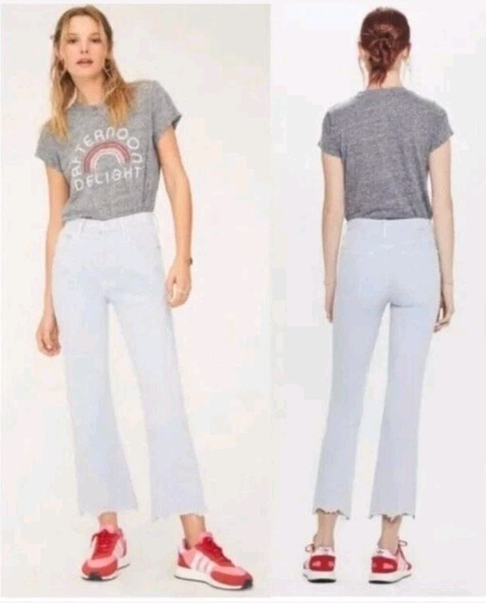 Mother Superior The Tripper Chew Devil May Care White Cotton Jeans 29